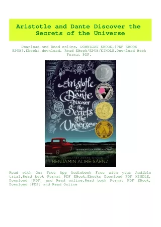 PDF) Aristotle and Dante Discover the Secrets of the Universe pdf READ