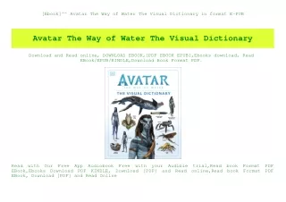 [Ebook]^^ Avatar The Way of Water The Visual Dictionary in format E-PUB