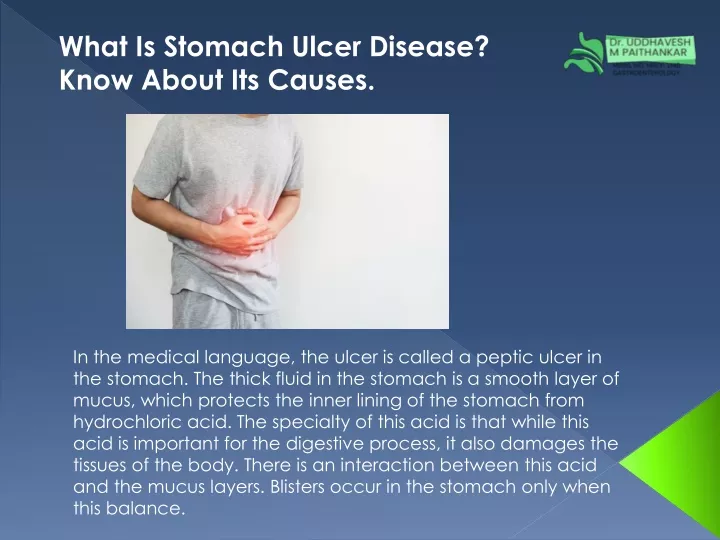 what is stomach ulcer disease know about