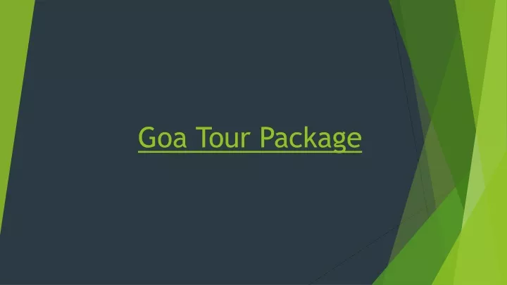 goa tour package