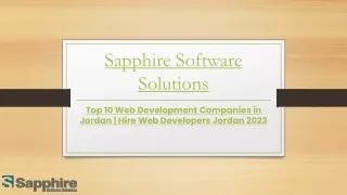 sapphire software solutions