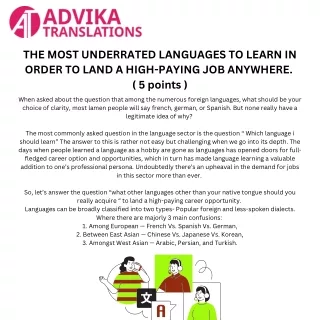 the most underrated languages to learn in order