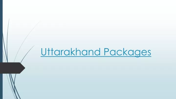 uttarakhand packages