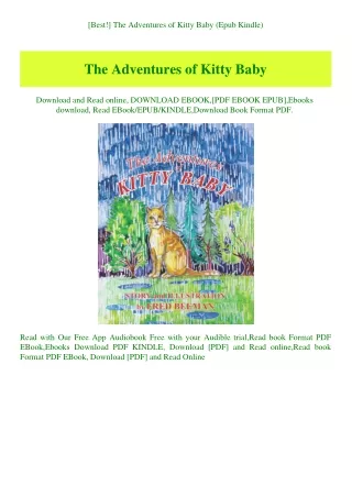 [Best!] The Adventures of Kitty Baby (Epub Kindle)
