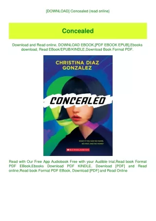 [DOWNLOAD] Concealed {read online}