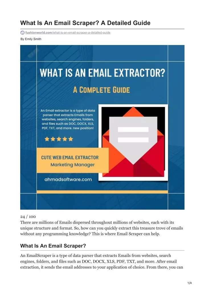 what is an email scraper a detailed guide
