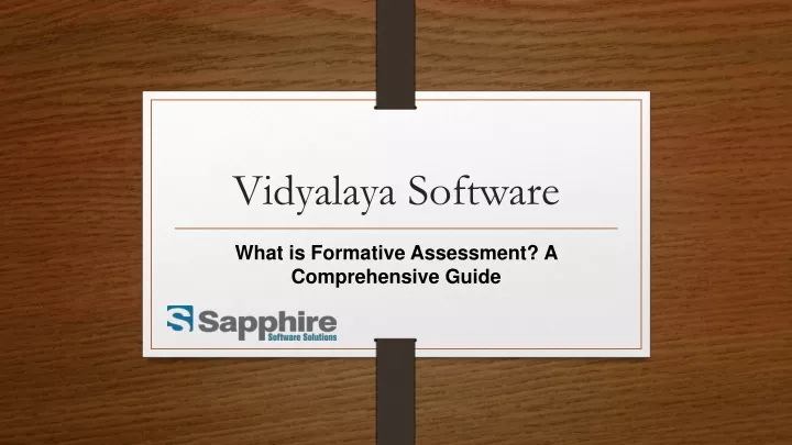 vidyalaya software