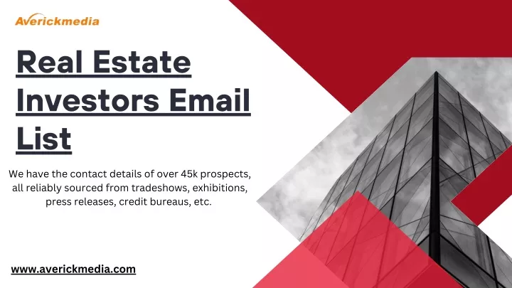 real estate investors email list