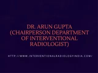 dr arun gupta chairperson department