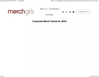 Corporate Merch Trends for 2023 — Merchgirls