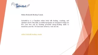 Online Bodytalk Healing Canada  Lifeunltd.ca