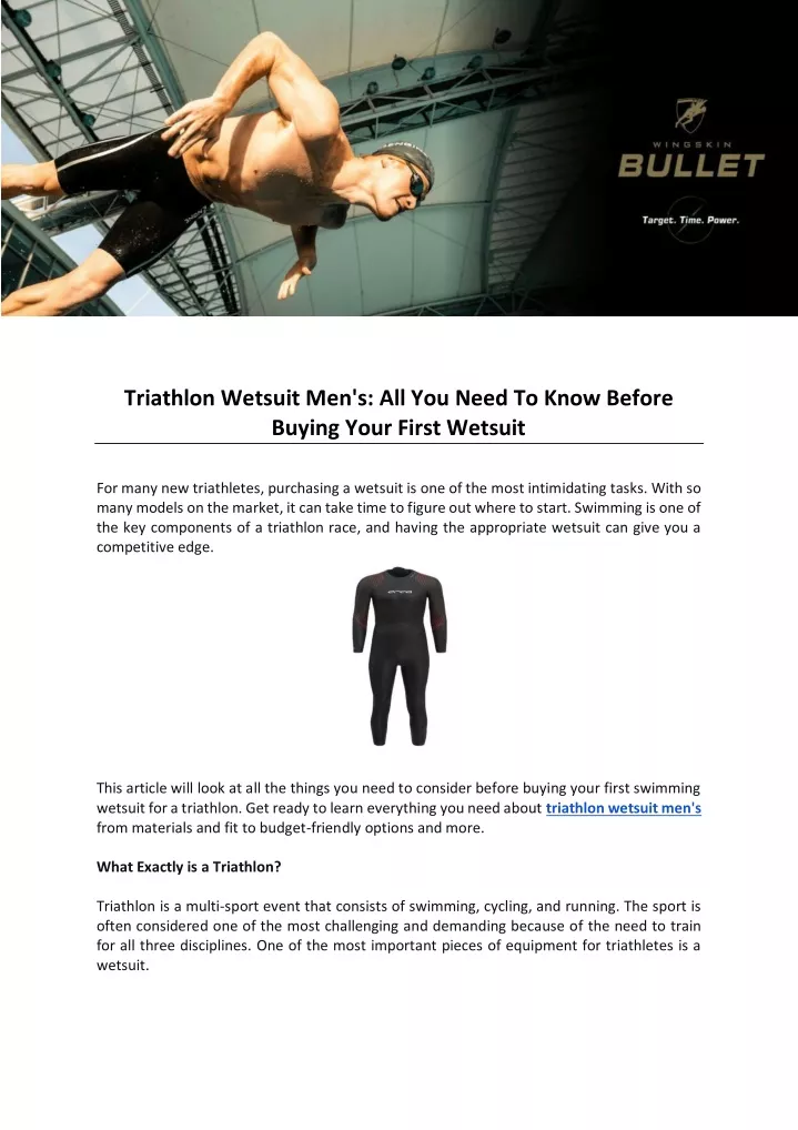 triathlon wetsuit men s all you need to know