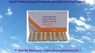 clonil tablets generic clomipramine hydrochloride