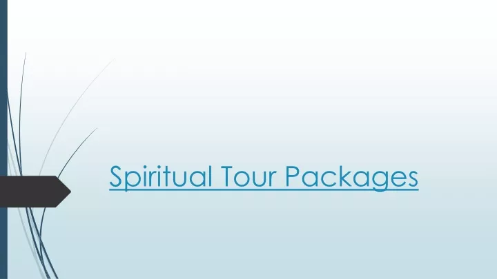 spiritual tour packages