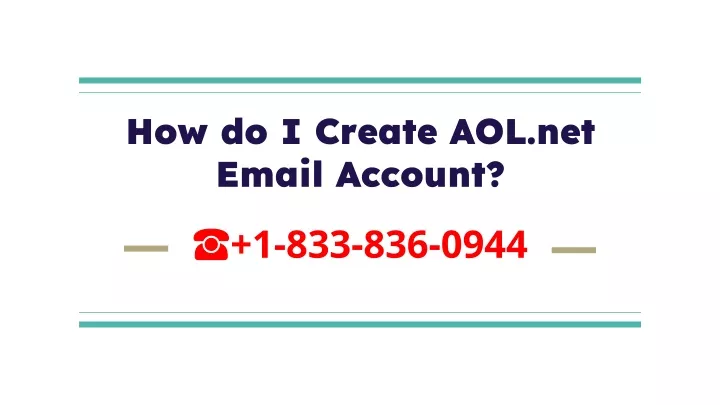 how do i create aol net email account