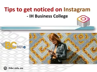 Tips to get noticed on Instagram - ih Business College