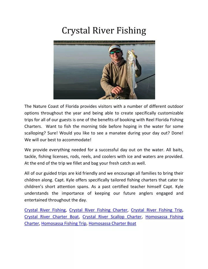 crystal river fishing