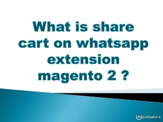 what is share cart on whatsapp extension magento 2