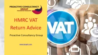 HMRC VAT Return Advice – Proactive Consultancy Group