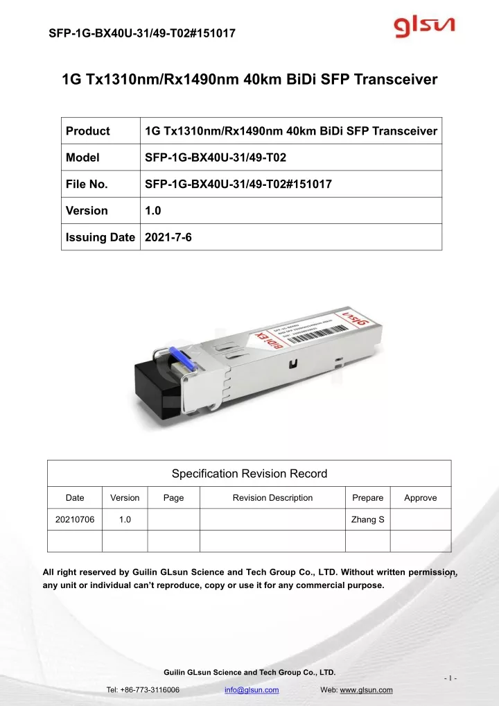 sfp 1g bx40u 31 49 t02 151017