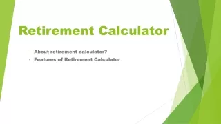 retirement calculator