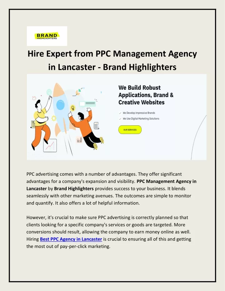 hire expert from ppc management agency