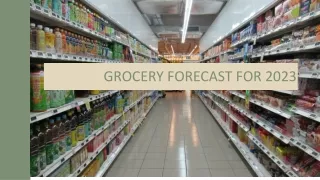 Grocery Forecast for 2023