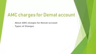 amc charges for demat account