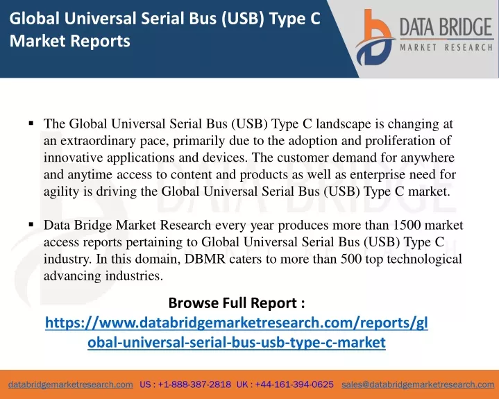 global universal serial bus usb type c market