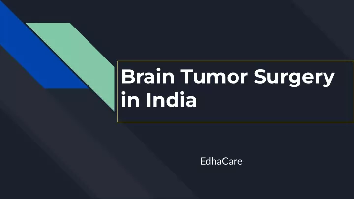 brain tumor surgery in india