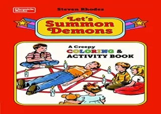 (PDF BOOK) Let's Summon Demons: A Creepy Coloring and Activity Book free