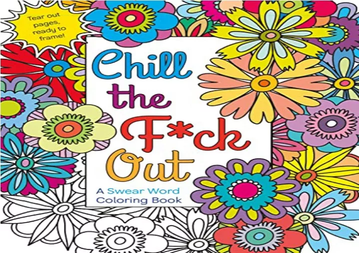 read pdf chill the f ck out a swear word coloring