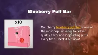 Blueberry Puff Bar