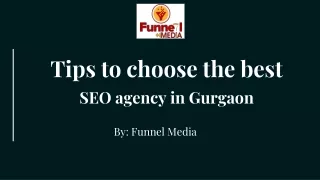 Tips to choose the best SEO agency in Gurgaon