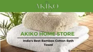 Bamboo Cotton Bath Towels
