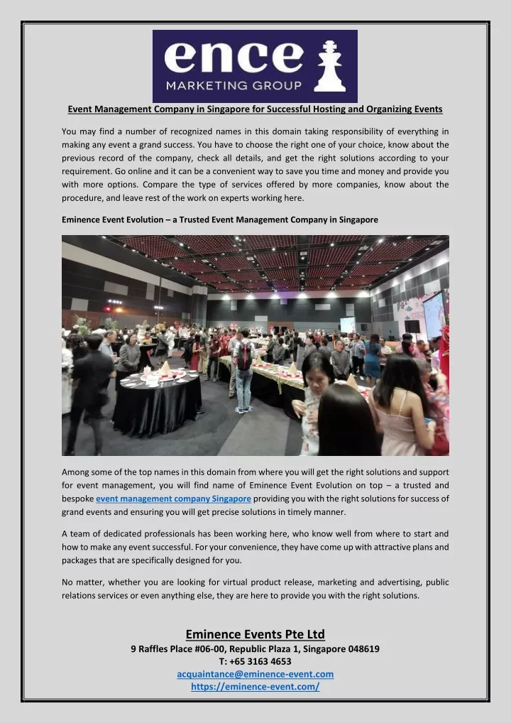 event management company in singapore