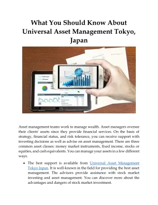 What You Should Know About Universal Asset Management Tokyo, Japan