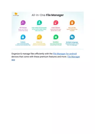 Why do you need a File Manager App and which one is The Best?