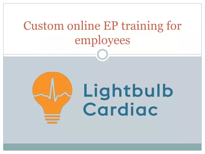 custom online ep training for employees