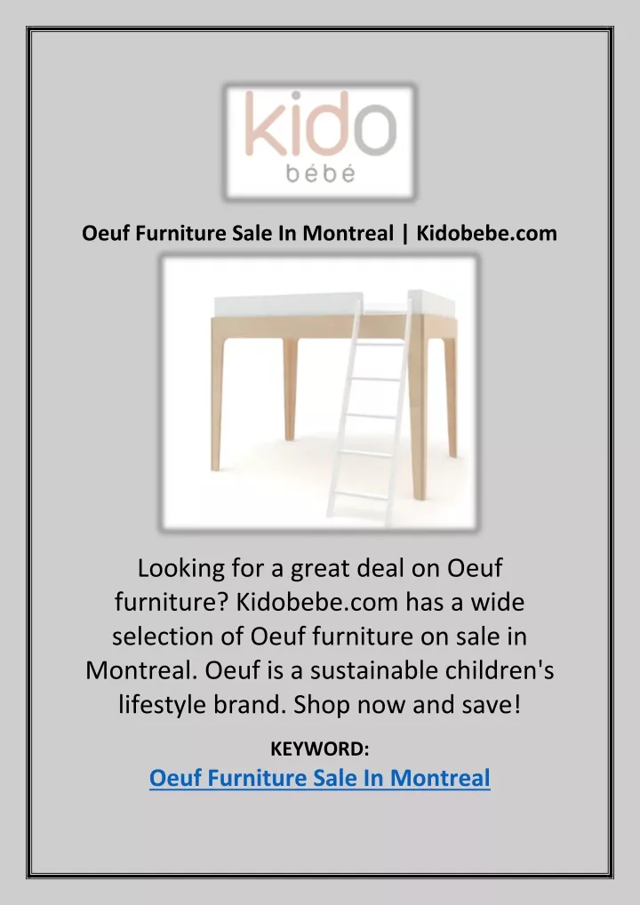 oeuf furniture sale in montreal kidobebe com