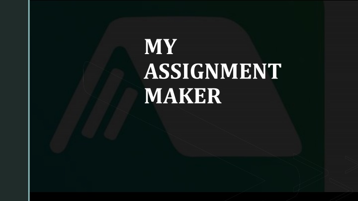 my assignment maker