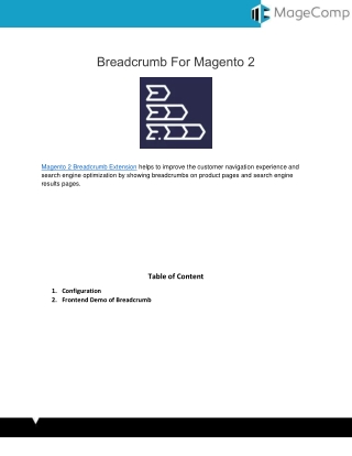 Magento 2 Breadcrumbs Extension