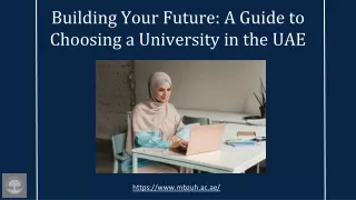 Building Your Future - A Guide to Choosing a University in the UAE