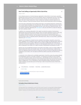 vehicle motor related blogs