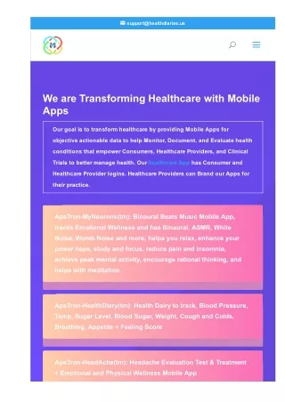Health and Wellness app