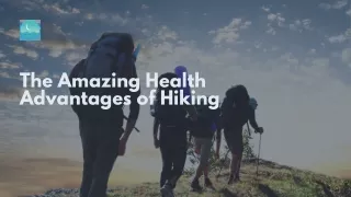 The Amazing Health Advantages of Hiking