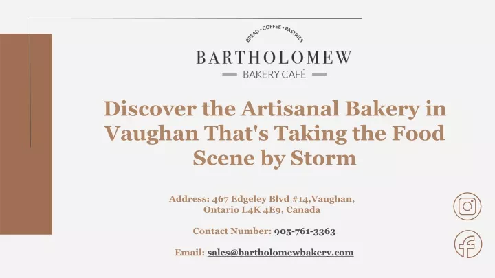 discover the artisanal bakery in vaughan that s taking the food scene by storm