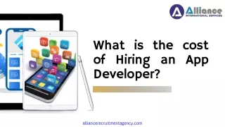 What is the cost of Hiring an App Developer