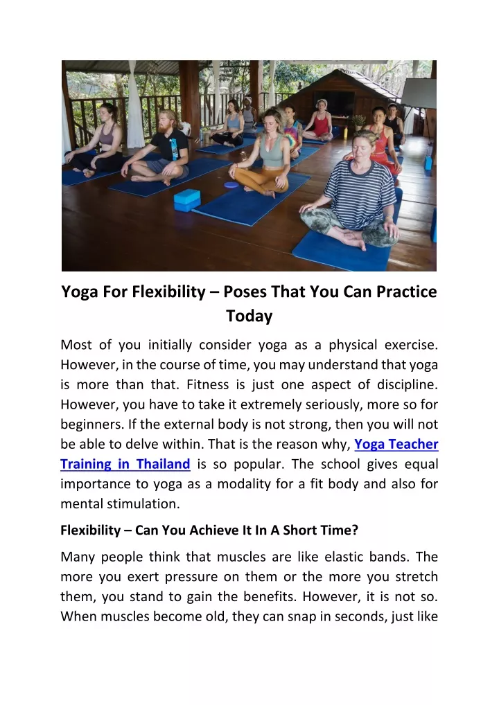 yoga for flexibility poses that you can practice