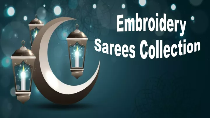 embroidery sarees collection